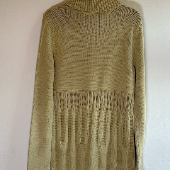 Axcess by Liz Claiborne Chartreuse Green Soft Cozy Turtleneck Sweater Sz M - Picture 7 of 13